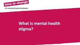 What is mental health stigma?